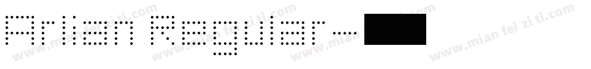 Arlian Regular字体转换